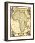 Small Nautical Map of Africa-Vision Studio-Framed Art Print