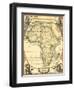 Small Nautical Map of Africa-Vision Studio-Framed Art Print