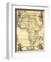 Small Nautical Map of Africa-Vision Studio-Framed Art Print