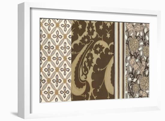 Small Neutral Nouveau Panel I-Megan Meagher-Framed Art Print
