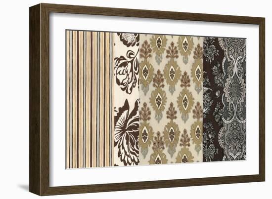 Small Neutral Nouveau Panel II-Megan Meagher-Framed Art Print