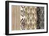 Small Neutral Nouveau Panel II-Megan Meagher-Framed Art Print