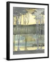 Small Nouveau Landscape II-Jennifer Goldberger-Framed Art Print