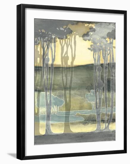 Small Nouveau Landscape II-Jennifer Goldberger-Framed Art Print
