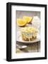 Small Orange Cake with White Icing on Plate-Jana Ihle-Framed Photographic Print