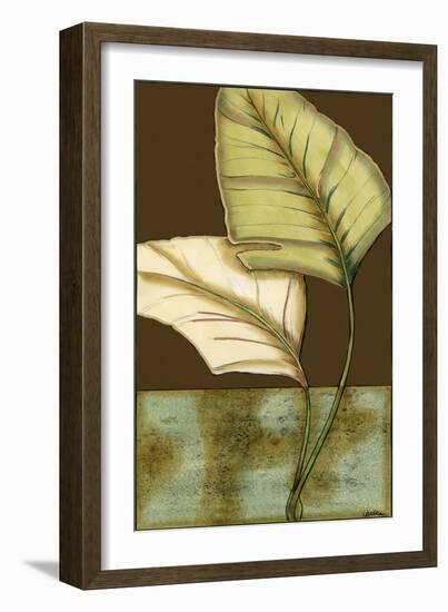 Small Palm Leaf Arabesque I-Erica J. Vess-Framed Art Print