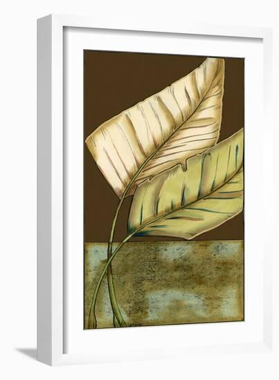 Small Palm Leaf Arabesque II-Erica J. Vess-Framed Art Print