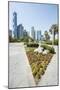 Small Park and Downtown Skyline of Dubai, United Arab Emirates-Michael DeFreitas-Mounted Photographic Print