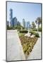 Small Park and Downtown Skyline of Dubai, United Arab Emirates-Michael DeFreitas-Mounted Photographic Print