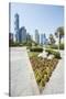 Small Park and Downtown Skyline of Dubai, United Arab Emirates-Michael DeFreitas-Stretched Canvas