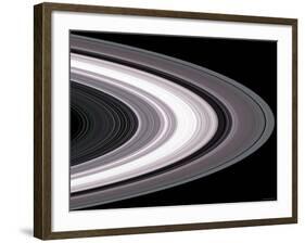 Small Particles in Saturn'S Rings-Stocktrek Images-Framed Photographic Print