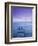 Small Pier at Dusk, Lake Ohrid, Ohrid, Macedonia-Walter Bibikow-Framed Photographic Print