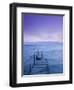 Small Pier at Dusk, Lake Ohrid, Ohrid, Macedonia-Walter Bibikow-Framed Photographic Print