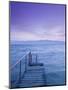 Small Pier at Dusk, Lake Ohrid, Ohrid, Macedonia-Walter Bibikow-Mounted Photographic Print