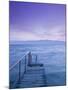 Small Pier at Dusk, Lake Ohrid, Ohrid, Macedonia-Walter Bibikow-Mounted Photographic Print