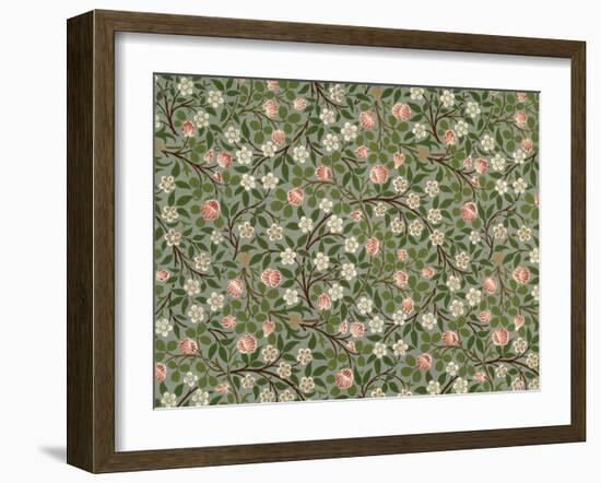 Small Pink and White Flower Wallpaper Design-William Morris-Framed Giclee Print