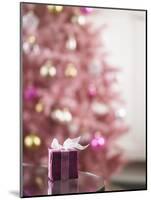 Small Pink Gift Box on Edge of Table-Ryan Mcvay-Mounted Photographic Print