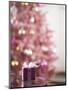 Small Pink Gift Box on Edge of Table-Ryan Mcvay-Mounted Photographic Print