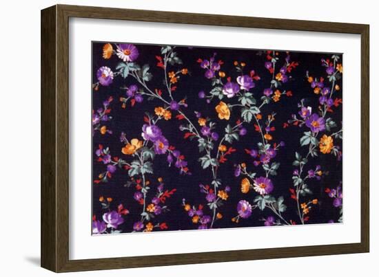 Small Puple Flowers Grow Off of Long Green Stems-null-Framed Giclee Print