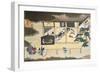 Small Puppet Theater-Hanabusa Itcho-Framed Giclee Print