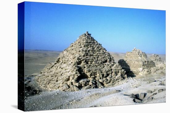 Small Pyramids at Giza (Gize), Ancient Egyptian-null-Stretched Canvas