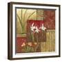 Small Red Lacquer Collage IV-Chariklia Zarris-Framed Art Print