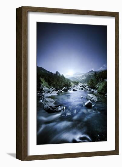 Small River Flowing Through the Mountains of Pirin National Park, Bulgaria-null-Framed Photographic Print