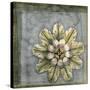 Small Rosette & Damask II-Jennifer Goldberger-Stretched Canvas