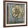 Small Rosette & Damask III-Jennifer Goldberger-Framed Art Print