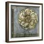 Small Rosette & Damask III-Jennifer Goldberger-Framed Art Print