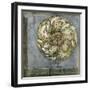 Small Rosette & Damask III-Jennifer Goldberger-Framed Art Print