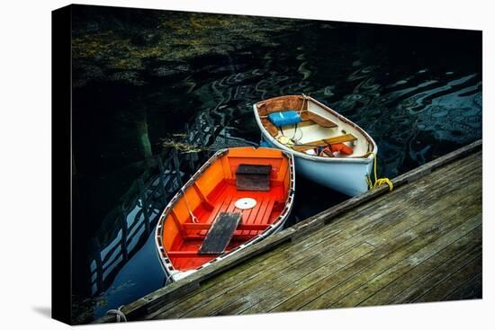 Small Rowing Boats-Jody Miller-Stretched Canvas