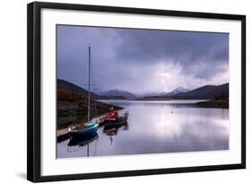 Small Sailboats on the Bank of Loch Leven. Glencoe Scotland UK-Tracey Whitefoot-Framed Photographic Print