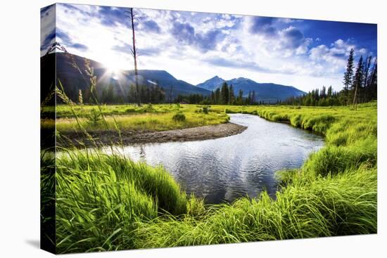 Small Section of the Upper Colorado River in Rocky Mountain National Park-Matt Jones-Stretched Canvas