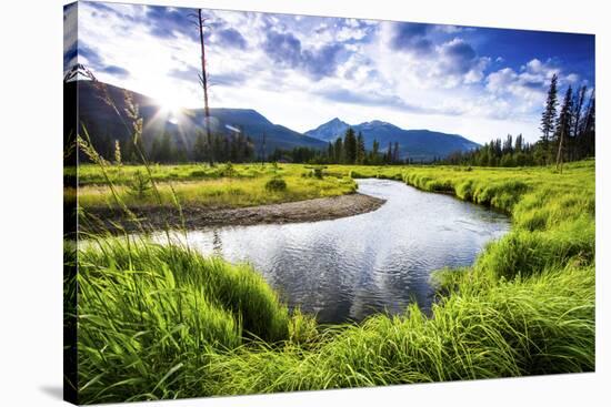 Small Section of the Upper Colorado River in Rocky Mountain National Park-Matt Jones-Stretched Canvas