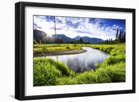 Small Section of the Upper Colorado River in Rocky Mountain National Park-Matt Jones-Framed Photographic Print