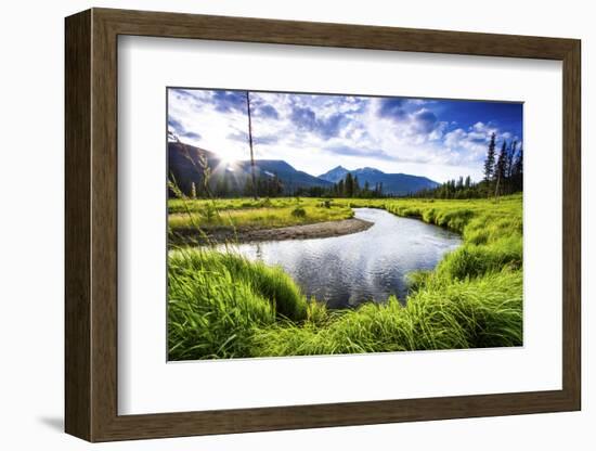 Small Section of the Upper Colorado River in Rocky Mountain National Park-Matt Jones-Framed Photographic Print