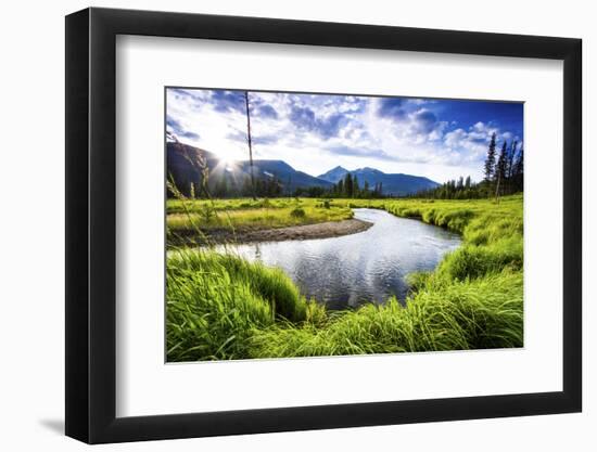 Small Section of the Upper Colorado River in Rocky Mountain National Park-Matt Jones-Framed Photographic Print