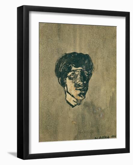 Small Self-Portrait, 1904-Nikolai Astrup-Framed Giclee Print