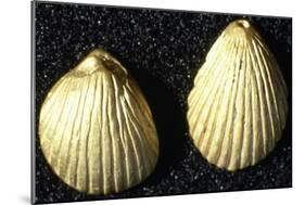 Small, Shell-Shaped Gold Pendants, from Burial Mound in Mining Village in Wadi Terfowi-null-Mounted Giclee Print