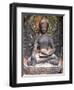 Small Shrine with Blessing of Colourful Paint and Offerings of Food, Swayambhunath (The Monkey Temp-Lee Frost-Framed Photographic Print