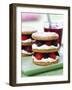 Small Sponge Cake with Berry and Cream Filling-Frank Wieder-Framed Photographic Print