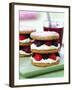 Small Sponge Cake with Berry and Cream Filling-Frank Wieder-Framed Photographic Print