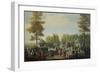 Small Square in Prince's Garden at Aranjuez Castle South of Madrid-Mariano Ramon Sanchez-Framed Giclee Print