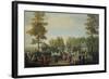 Small Square in Prince's Garden at Aranjuez Castle South of Madrid-Mariano Ramon Sanchez-Framed Giclee Print