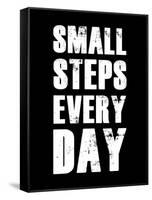 Small Steps Every Day-null-Framed Stretched Canvas