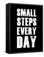 Small Steps Every Day-null-Framed Stretched Canvas