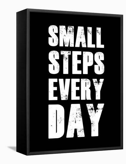 Small Steps Every Day-null-Framed Stretched Canvas