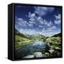 Small Stream in the Mountains of Pirin National Park, Bansko, Bulgaria-null-Framed Stretched Canvas