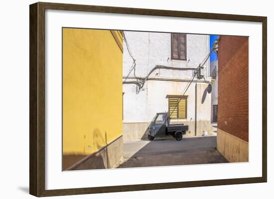 Small Street in Favignana, Sicily, Italy-Françoise Gaujour-Framed Photographic Print